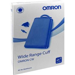 Verpackung eines Omron Blutdruckmanschetten-Systems mit Zubehör.